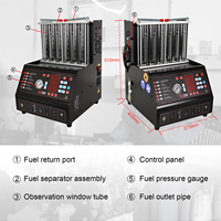 Nettoyeur et testeur d'injecteurs GDI professionnel GATmatic 110V/220V, outil de diagnostic automobile et de nettoyage par ultrasons