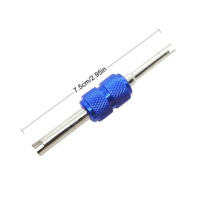 Grand Exhibition Aluminum Alloy Valve Core Wrench 6 <b>Pc</b> <b>Set</b> For Automotive Air Conditioning Repair Chrome Plated - Product Image 3