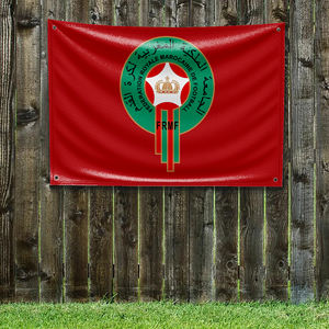 Drapeau personnalisé de l'équipe nationale de football du Maroc, bannières de décoration murale pour chambre à coucher, <span class=keywords><strong>tapisserie</strong></span> murale, décoration de chambre, drapeaux amusants pour l'extérieur, 3x5 pieds - Product Image 5