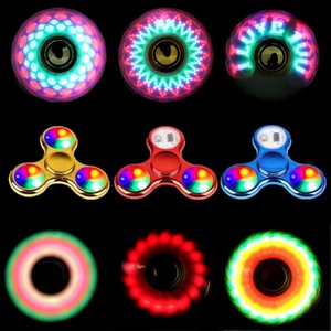 Nouveaux Fidget Spinners Lumineux Personnalisables avec Logo pour Enfants, Jouet LED en Plastique et Métal de Haute Qualité, Cool et Lumineux - Product Image 4