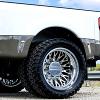 Roue forgée doublement en acier 8x170 8x200 8x210 10x225 8x6.5 8x165.1 pour camionnette F350 F450 Silverado 3500HD C3500 22 24 26 pouces