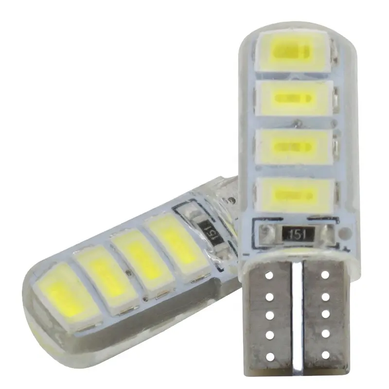 Araba Led Canbus T10 soket 8 Smd 5050 Led plaka aydınlatma ışığı W5w 194 ampuller toptan T10 araba için Led