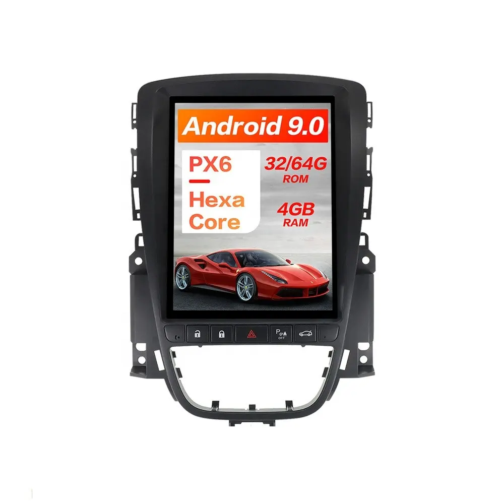 สำหรับ Opel Vauxhall Holden Astra J 2010-2013 Android 9.0 Tesla Car มัลติมีเดียเครื่องเล่นวิทยุ GPS นำทางอัตโนมัติ