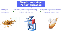 Machine à décortiquer et à moudre le riz, le maïs, le soja, le blé et les grains de café, pour usage domestique et commercial, avec nouveau moteur, pour décorticage et broyage à sec