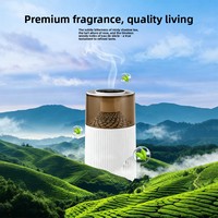 Nouveau diffuseur de parfum intelligent portable en plastique pour voiture, fonctionnement marche/arrêt, pulvérisation de brume, garantie 1 an
