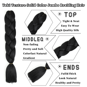 Extensiones de cabello Jumbo sintético grande de 24 pulgadas para mujer, caja preestirada, cabello trenzado, trama única, estilo de cabello DIY - Product Image 4