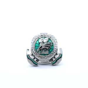 2024-2025 Eagles Kampioenschap <span class=keywords><strong>Ring</strong></span> NFL Philadelphia Eagles Unisex Kristal Verzilverd Heren Alloy Sieraden - Product Image 4