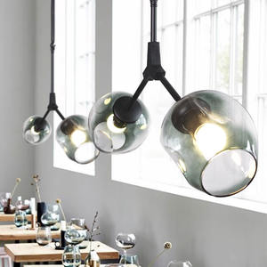 İskandinav yaratıcı oturma odası kolye lambaları Modern Minimalist kişilik altın atmosfer yemek yatak cam kolye işıkları - Product Image 3