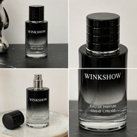 Eau de Cologne pour Homme Dark Leather Vetiver Private Label Shadow Black Cylinder 50ml, Parfum Longue Durée