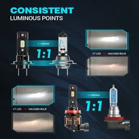 Expédition rapide Led voiture lumières H7 système d'éclairage automatique 100W C6 voiture Led phare ampoule
