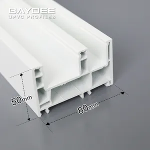 China pvc door upvc profile/rails sliding door upvc profile UPVC material durable to make windows