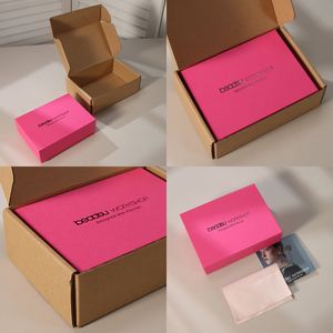 Luxury Simple Rectangle Custom Logo Covered Cardboard Jewelry <b>Box</b> for <b>Earrings</b> and Necklace - Product Image 2