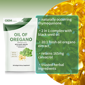 Capsules d'huile d'origan en vrac, directement de l'usine, avec huile de nigelle pour le soutien immunitaire et antioxydant - Product Image 2