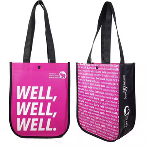 Bolsa de Compras de Polipropileno No Tejido con Logotipo, Bolsa Laminada Reciclada, Bolsa No Tejida - Product Image 1