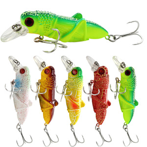 <span class=keywords><strong>Leurre</strong></span> de pêche flottant réaliste en forme de sauteuse - Appât de surface pour insectes - Product Image 1