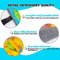 Tapis de distribution de nourriture pour chien en peluche, grand format, anti-ennui, pour une alimentation lente, nouveauté 2023, en promotion
