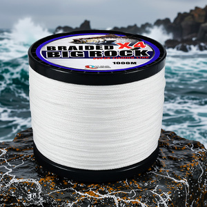 Ligne <span class=keywords><strong>de</strong></span> <span class=keywords><strong>pêche</strong></span> tressée 4 brins en fibre UHMWPE super résistante 1000M, ligne flottante <span class=keywords><strong>invisible</strong></span>, résistante à l'usure, pour rivière et extérieur - Product Image 1