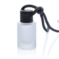 Diffuseur d'Huiles Essentielles Vide en Verre Désodorisant pour Voiture de 8ml Bouteille de Décoration Diffuseur de Parfum Flacons
