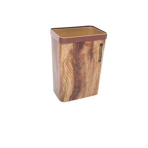 <b>Square</b> Plastic Trash Can Coffee Brown Open Lidless Indoor Waste <b>Bin</b> for Home Living Room Kitchen Bathroom Office - Product Image 5