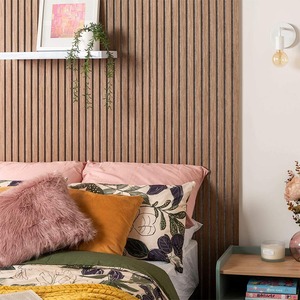 Beien <span class=keywords><strong>60x60</strong></span> bon prix 2400mm * 600mm <span class=keywords><strong>planche</strong></span> à grain de <span class=keywords><strong>bois</strong></span> bureau Mdf Polyester Studio lamelle en <span class=keywords><strong>bois</strong></span> décor panneaux acoustiques intérieurs - Product Image 6