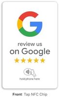 Tarjeta de marketing esencial para pequeñas empresas Impresión personalizada Google Review Tap Card Código QR NFC para oficinas Ferias comerciales Cabinas de proveedores