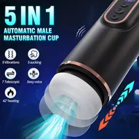 Teleskopischer Vibrator für Männer, Masturbator, Sexspielzeug für Erwachsene mit Saugfunktion, entwickelt für männliche Masturbation.