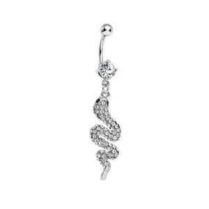 Clear Paved Snake ciondola l'anello dell'<span class=keywords><strong>ombelico</strong></span> <span class=keywords><strong>Piercing</strong></span> all'<span class=keywords><strong>ombelico</strong></span> anelli gioielli per il corpo - Product Image 3