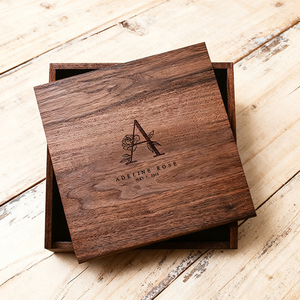 Customizable DIY Large Walnut <strong>Wedding</strong> Anniversary Gift Wooden <strong>Keepsake</strong> <strong>Box</strong> - Product Image 2