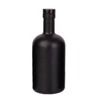 Ensemble de bouteilles en verre vides de haute qualité pour liqueur/vin/café, 50 ml/200 ml/375 ml/500 ml/750 ml, avec bouchon à couronne pour les boissons
