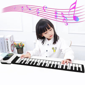 Piano numérique portable 37 touches en silicone pour enfants, pliable, électronique, jouet musical, vente en gros d'usine - Product Image 1