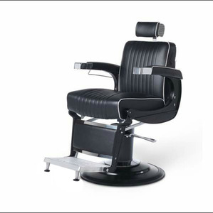Silla de Barbero Negra, Muebles de Salón Económicos, Equipo de Peluquería <span class=keywords><strong>para</strong></span> Barbería - Product Image 1