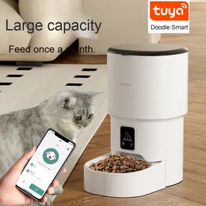 Pemberi makan hewan peliharaan pintar, anjing memberi makan jarak jauh plastik padat waktu kuantitatif otomatis konektivitas WiFi baru langsung dari pabrik - Product Image 3
