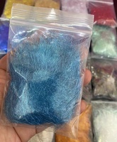 Fibres synthétiques de doublage de glace de 38mm de longueur Baitfish Streamer pêche à la mouche Flash aile de glace mince matériel de montage de mouches d'eau salée