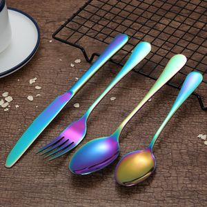 Wedding Hotel Stainless Steel 4 Piece <b>Sets</b> Tableware <b>Set</b> Include <b>Knife</b> <b>Fork</b> <b>Spoon</b> Mirror Polished Silverware <b>Set</b> - Product Image 1
