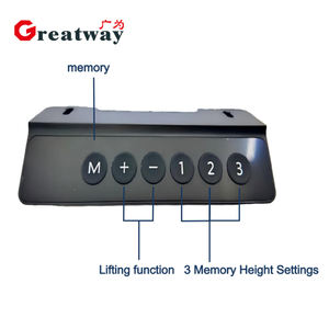 Escritorio de Oficina Eléctrico Ajustable en Altura con Doble Motor y Patas de Metal Blanco Moderno, de Buena Calidad, para Trabajar de Pie o Sentado - Product Image 3