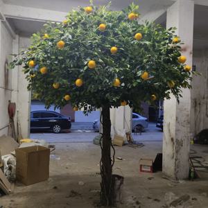 بيع بالجملة شجرة برتقال بلاستيكية ديكور نبات صناعي للاستخدام الداخلي والخارجي - Product Image 2