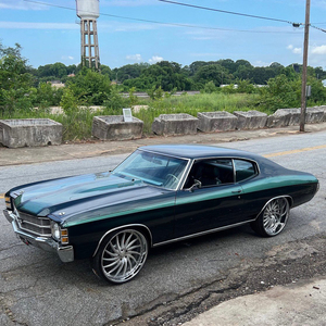 Jantes forgées RCSR personnalisées 5x115 5x127 Deep Dish 22 24 26 pouces à <span class=keywords><strong>grand</strong></span> rebord chromées brossées pour Chevy Oldsmobile - Product Image 2