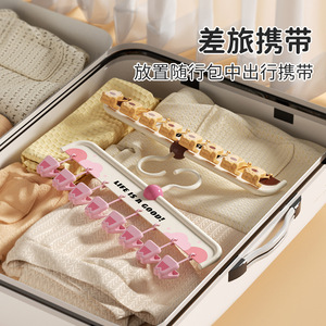 Pink Paw Shape Sock <b>Clips</b> Abs Strong <b>Clips</b> For Drying Clothes Dorm Home Use Windproof <b>Hook</b> Type Rectangle Clothing Organizer - Product Image 4