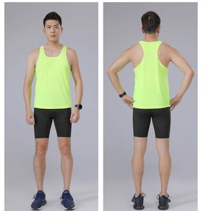 <b>Men</b> Women Lightweight Running Singlet Solid Breathable Tank Tops Custom logo Unisex Sports <b>Vest</b> Seamless Marathon Singlets - Product Image 2