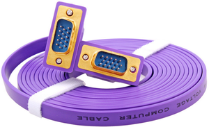 उच्च गुणवत्ता वाले फ्लैट पुरुष से महिला 3 + 4 rgb से vगा 15पिन केबल - Product Image 5