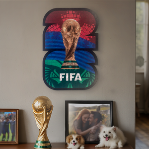 เกมปริศนาทำจากไม้ที่ได้รับอนุญาตอย่างเป็นทางการใน <span class=keywords><strong>FIFA</strong></span>-รุ่นคอลเลกชันพรีเมียมพร้อมความมันวาวสีทอง-ประเทศที่เป็นเจ้าภาพถ้วยรางวัล - Product Image 5