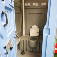 Toilettes mobiles modernes préfabriquées en acier pour l'extérieur, salle de douche publique et mobile pour écoles, parcs, salles de bain, panneau sandwich