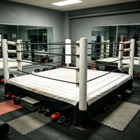 Ring de boxe sur mesure, plateforme de boxe robuste pour matchs professionnels, kickboxing, MMA, fabricant OEM ODM, vente en gros