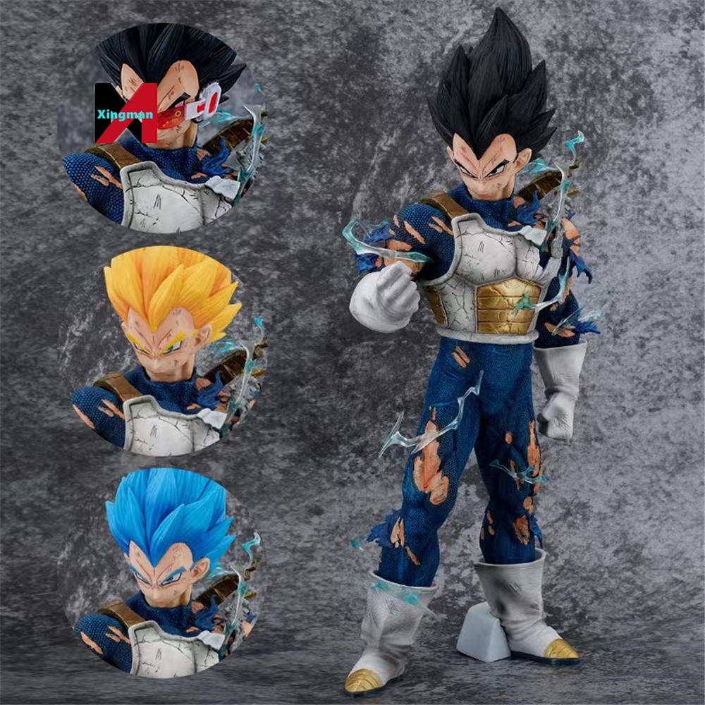 PVC ドラゴンボールDRAGON BALLフィギュアベジータ3種類頭パーツ付 PVC ドラゴンボールDRAGON BALLフィギュアベジータ3種類頭パーツ付