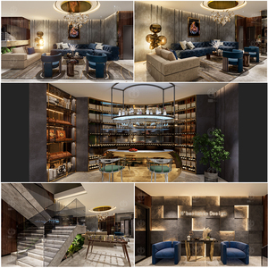 Foshan Furniture Italian Luxury Full Turnkey Project <strong>3D</strong> <strong>Max</strong> <strong>Rendering</strong> Interior Exterior <strong>Architecture</strong> Design House Plans - Product Image 2