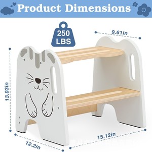 Taburete plegable transfronterizo para lavado de manos de bebés con reposabrazos, escalón para lavabo, escalera para bebés, taburete para pies - Product Image 5