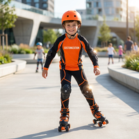 Offre Spéciale – Ensemble Maillot de Roller Unisexe pour Enfants, Personnalisable, Respirant, Anti-Bactérien, Séchage Rapide, Léger, en Spandex/Polyester, Manches Longues