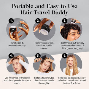 Champú Seco <span class=keywords><strong>de</strong></span> Marca Propia para Mujeres y Hombres, Cabello Oscuro, Limpiador, Sin Residuos Grasos, con Proteína <span class=keywords><strong>de</strong></span> Almidón <span class=keywords><strong>de</strong></span> Maíz, Champú Seco en Polvo para Dar Volumen al Cabello - Product Image 4