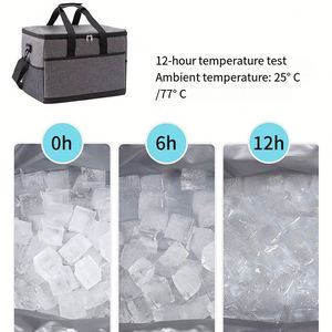 Sac isotherme promotionnel pliable Sunnylife pour pique-nique, livraison de repas, vin, glace et déjeuner, idéal pour les voyages et le transport en vrac - Product Image 4