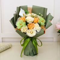 Luxe zeepbloemenboeket Kunstmatige roos Calla Lelie Anjer Zeepbloemenboeket Valentijnsdag Moederdag Verjaardag Bruiloft Cadeau